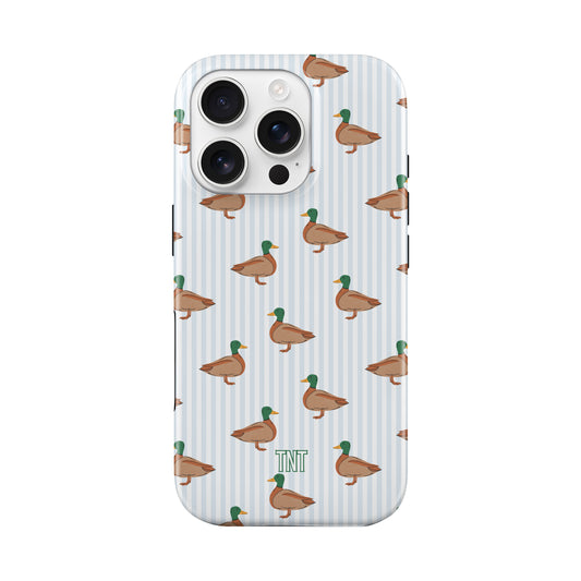 Striped Ducks Trendy Outdoors Tough MagSafe Phone Case
