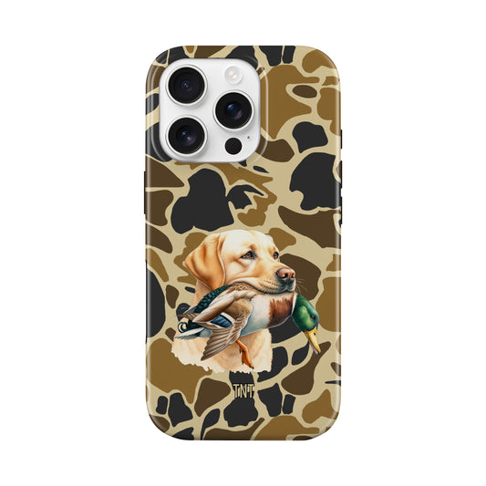 Yellow Lab Duck Camo Hunting Tough MagSafe Phone Case