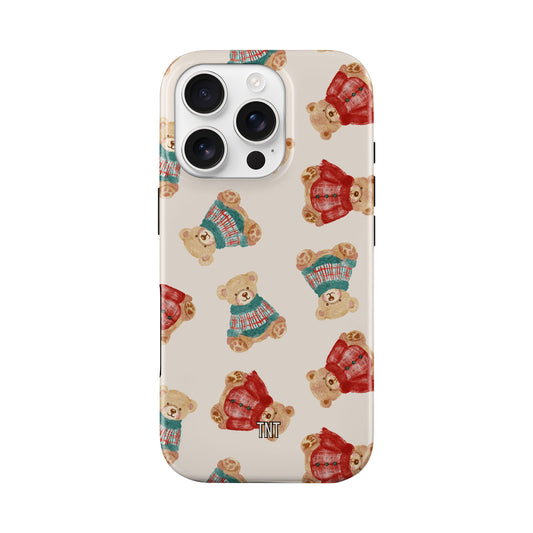 Red & Green Teddy’s Tough Magsafe Phone Case