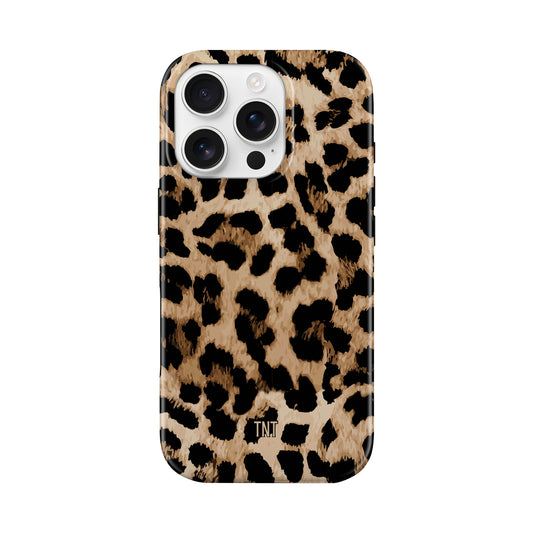 Leopard Print Trendy Tough MagSafe Phone Case