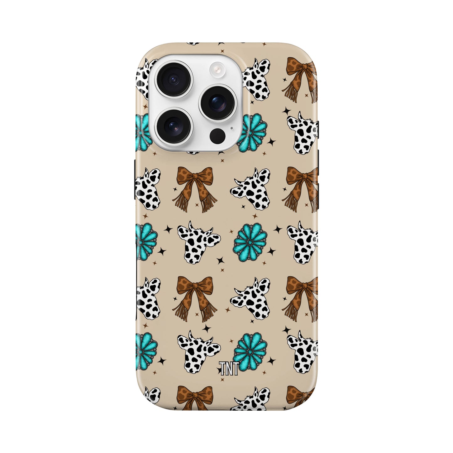 Cows and Bows Western Turquoise Tough Magnetic Phone Case