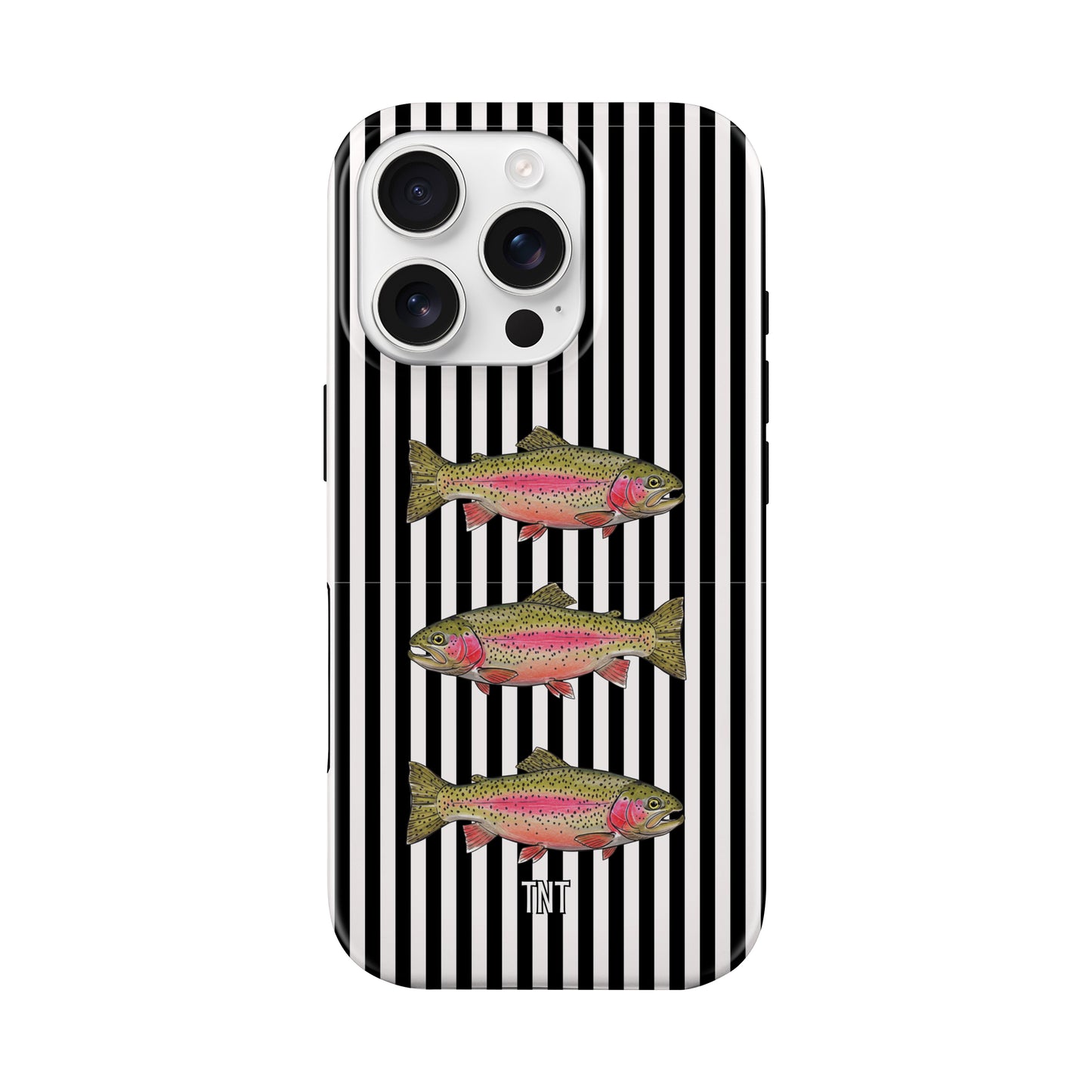 Black Striped Rainbow Trout Tough MagSafe Phone Case