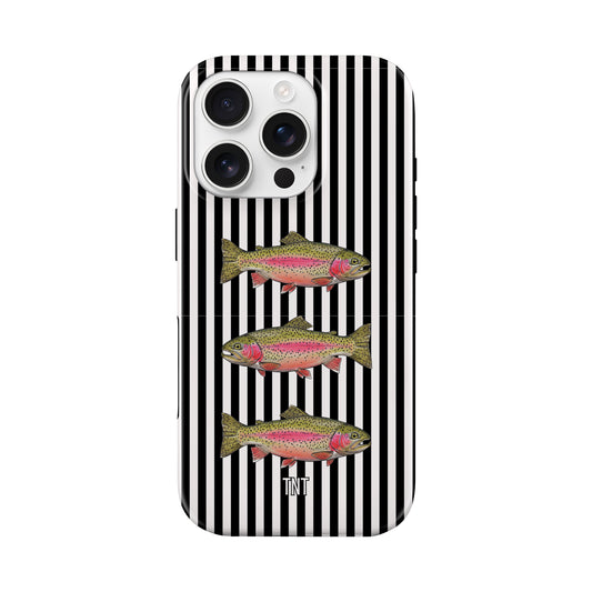 Black Striped Rainbow Trout Tough MagSafe Phone Case