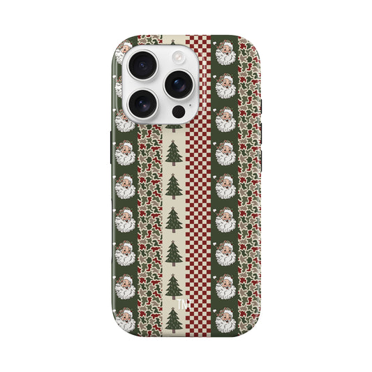 Striped Santa Checkered Christmas Tough MagSafe Phone Case