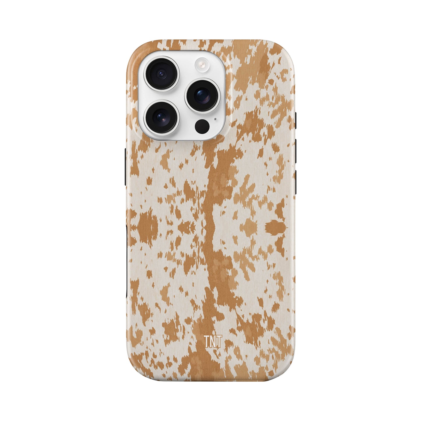 Light Brown Latte Cowhide Tough Magnetic Phone Case