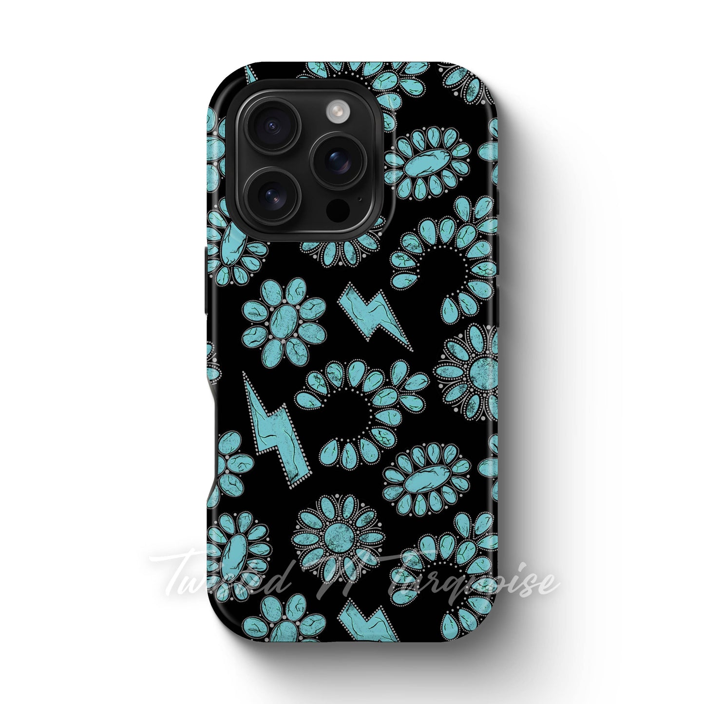 Turquoise Jewelry Western Tough Magnetic Phone Case