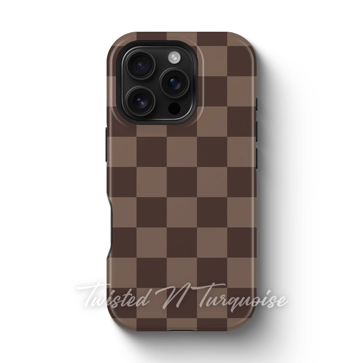 Fall Brown Checkered Tough Magnetic Mobile Phone Case