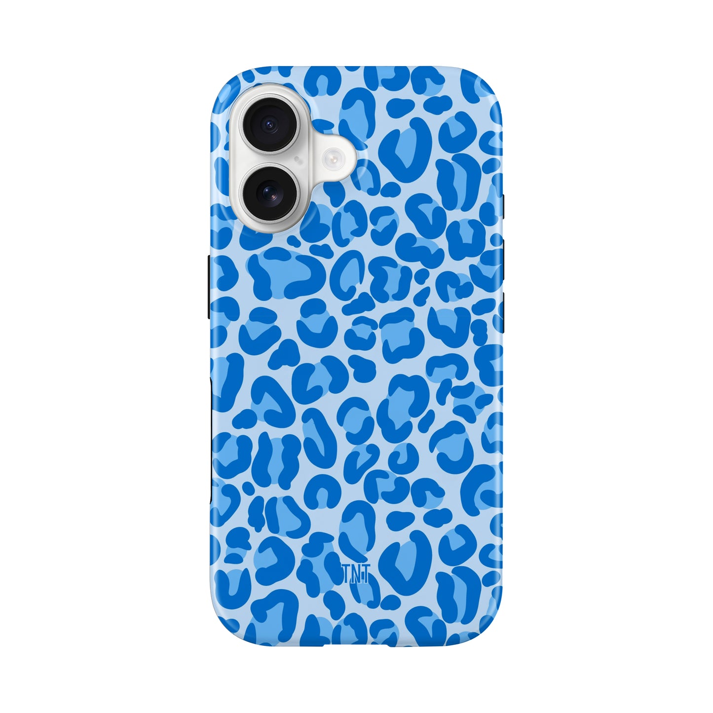 Blue Cheetah Print Tough MagSafe Phone Case