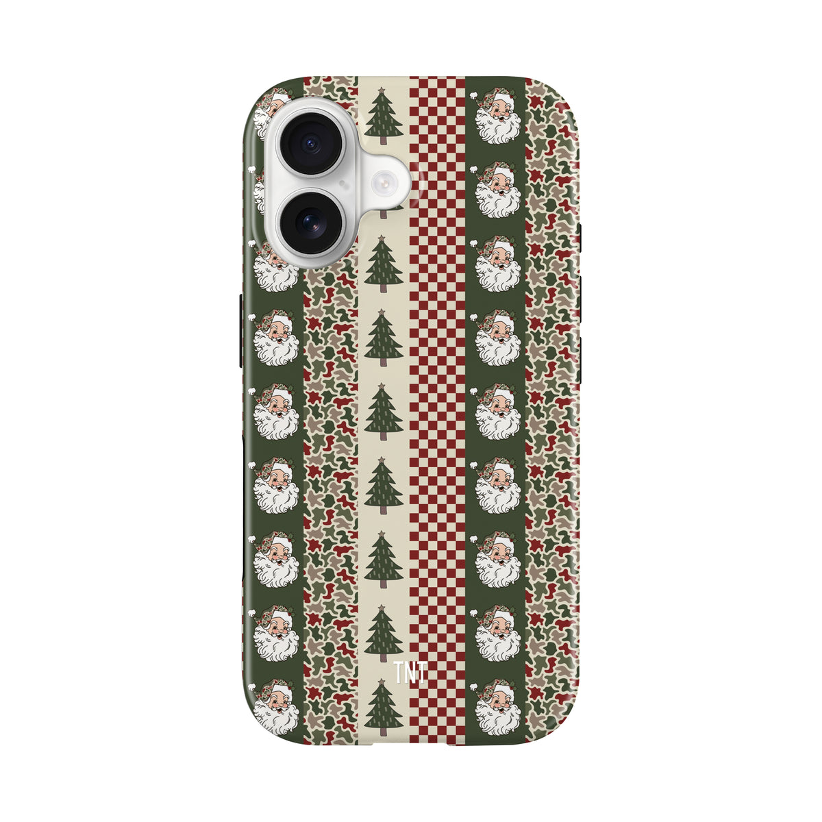 Striped Santa Checkered Christmas Tough MagSafe Phone Case