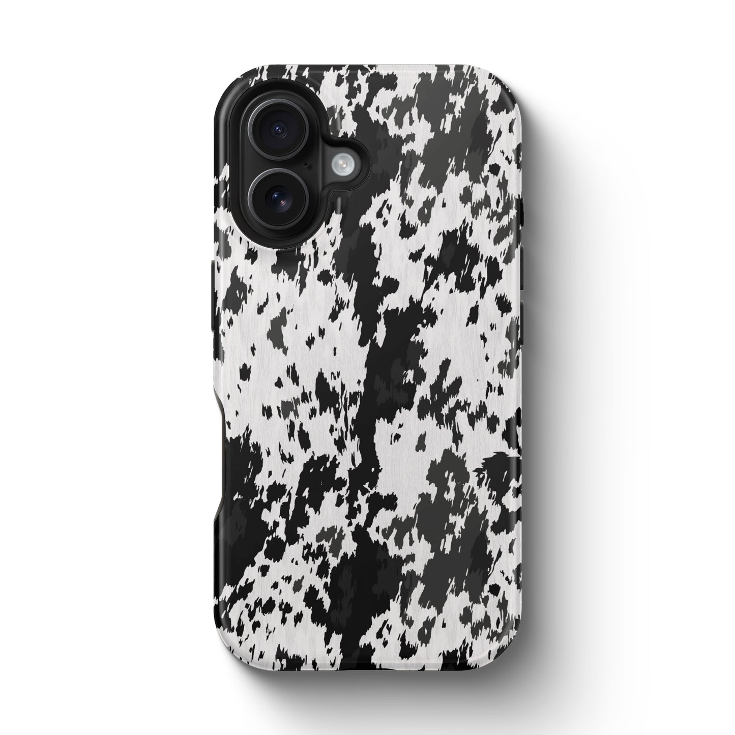 Western Cowhide Print Tough Magnetic Mobile Phone Case