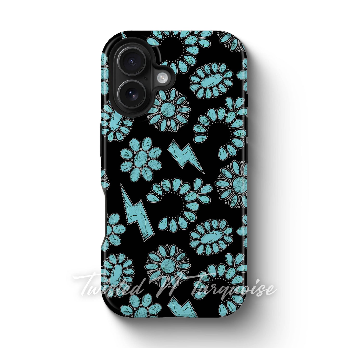 Turquoise Jewelry Western Tough Magnetic Phone Case