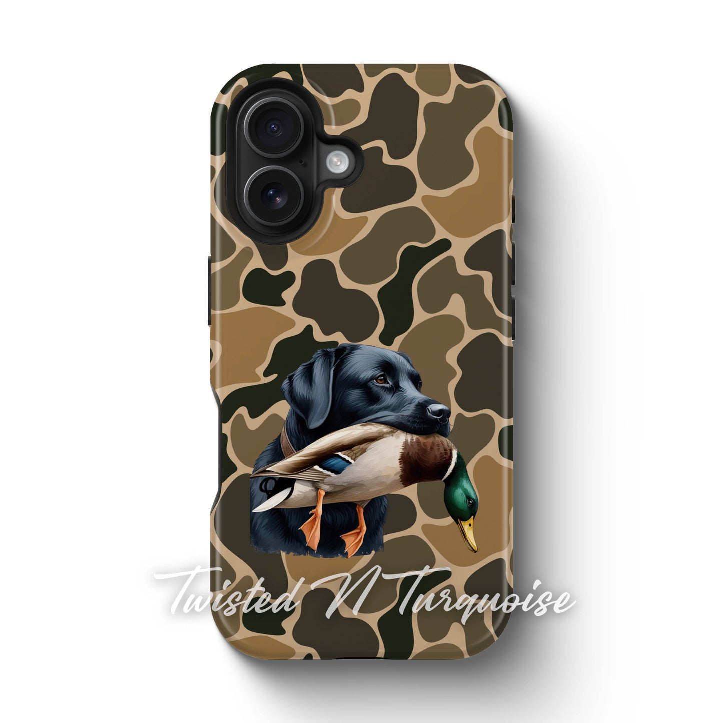 Black Lab Duck Camo Tough Phone Case