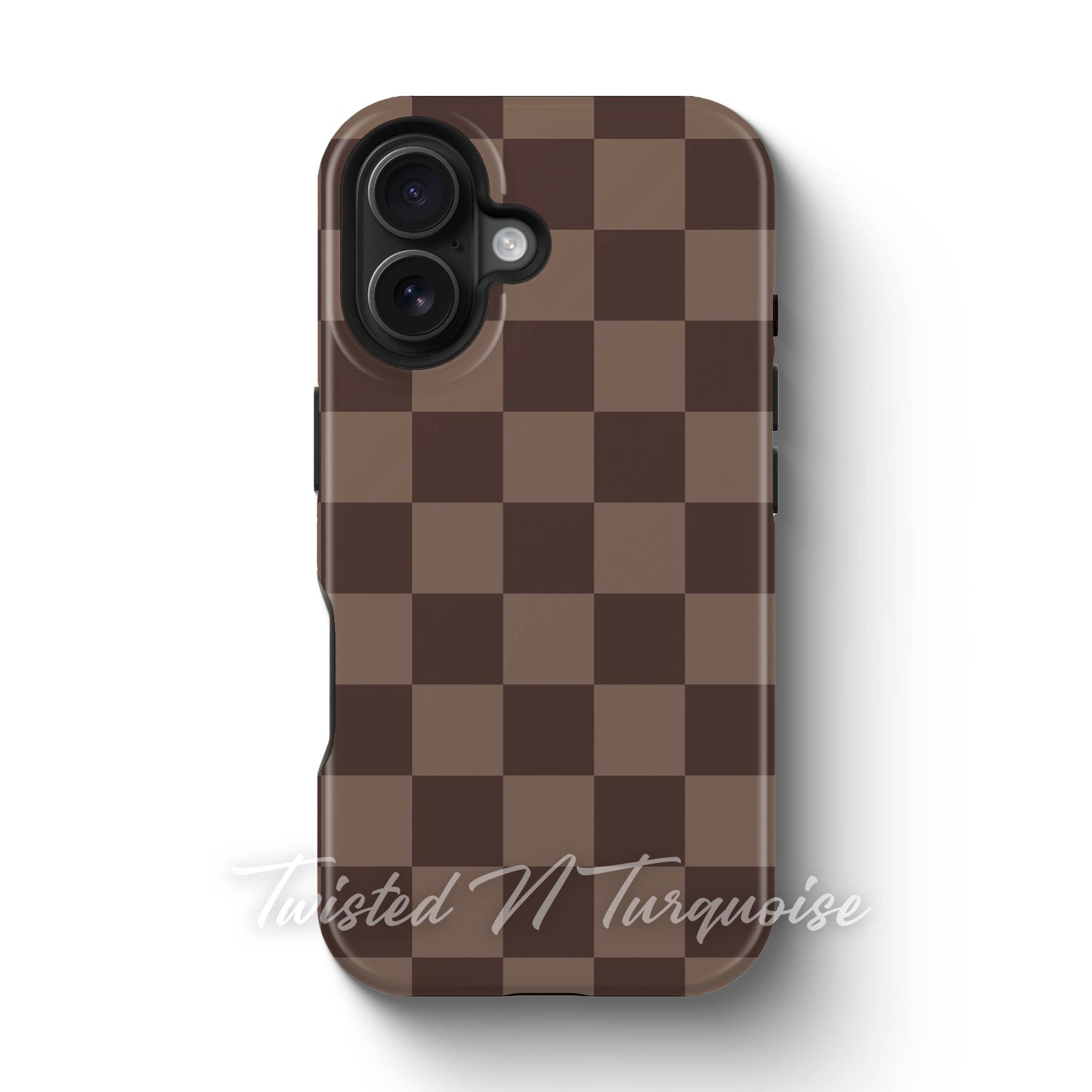 Fall Brown Checkered Tough Magnetic Mobile Phone Case