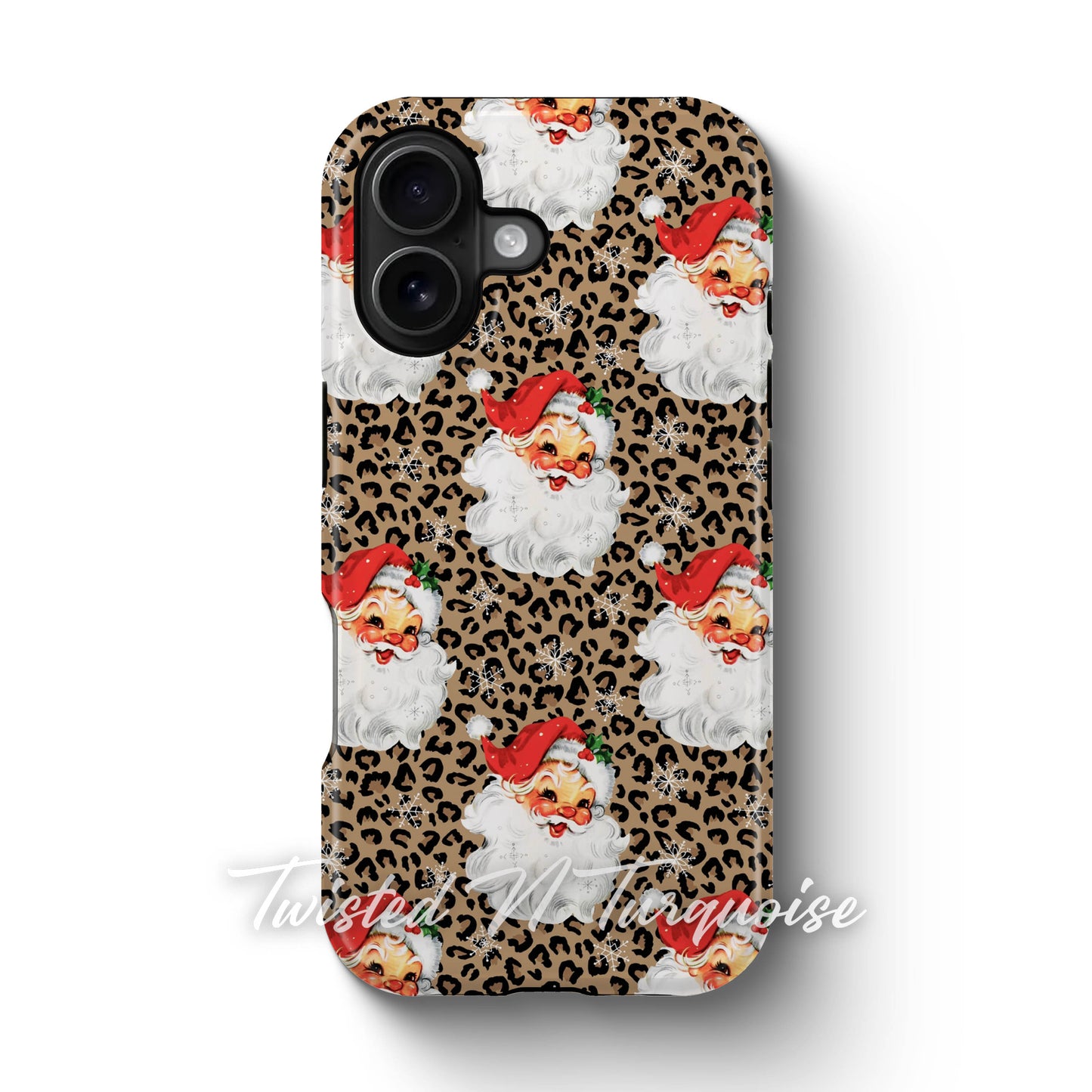 Cheetah Santa V2 Christmas Phone Case