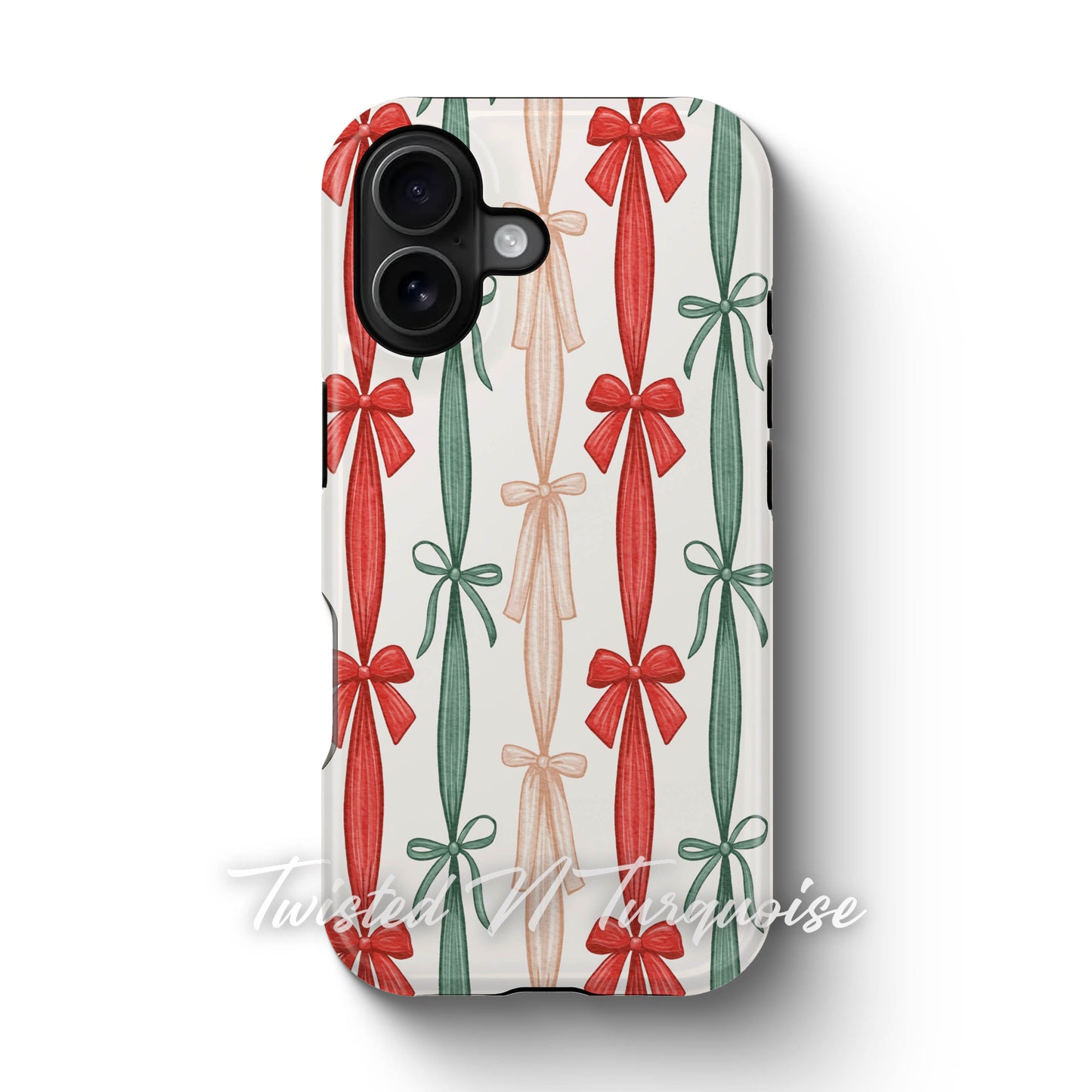 Colorful Striped Bows Tough Magsafe Phone Case