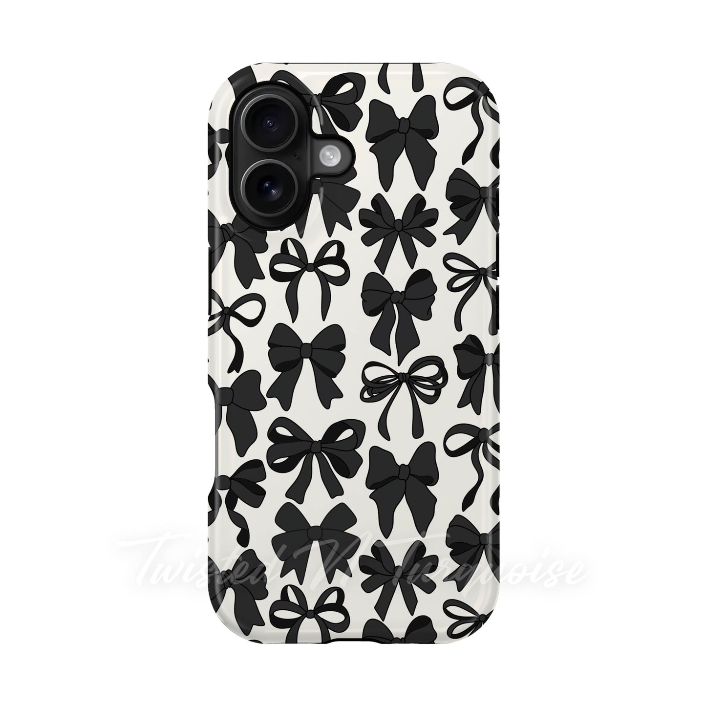 Black Bows Collage Style MagSafe Phone Case