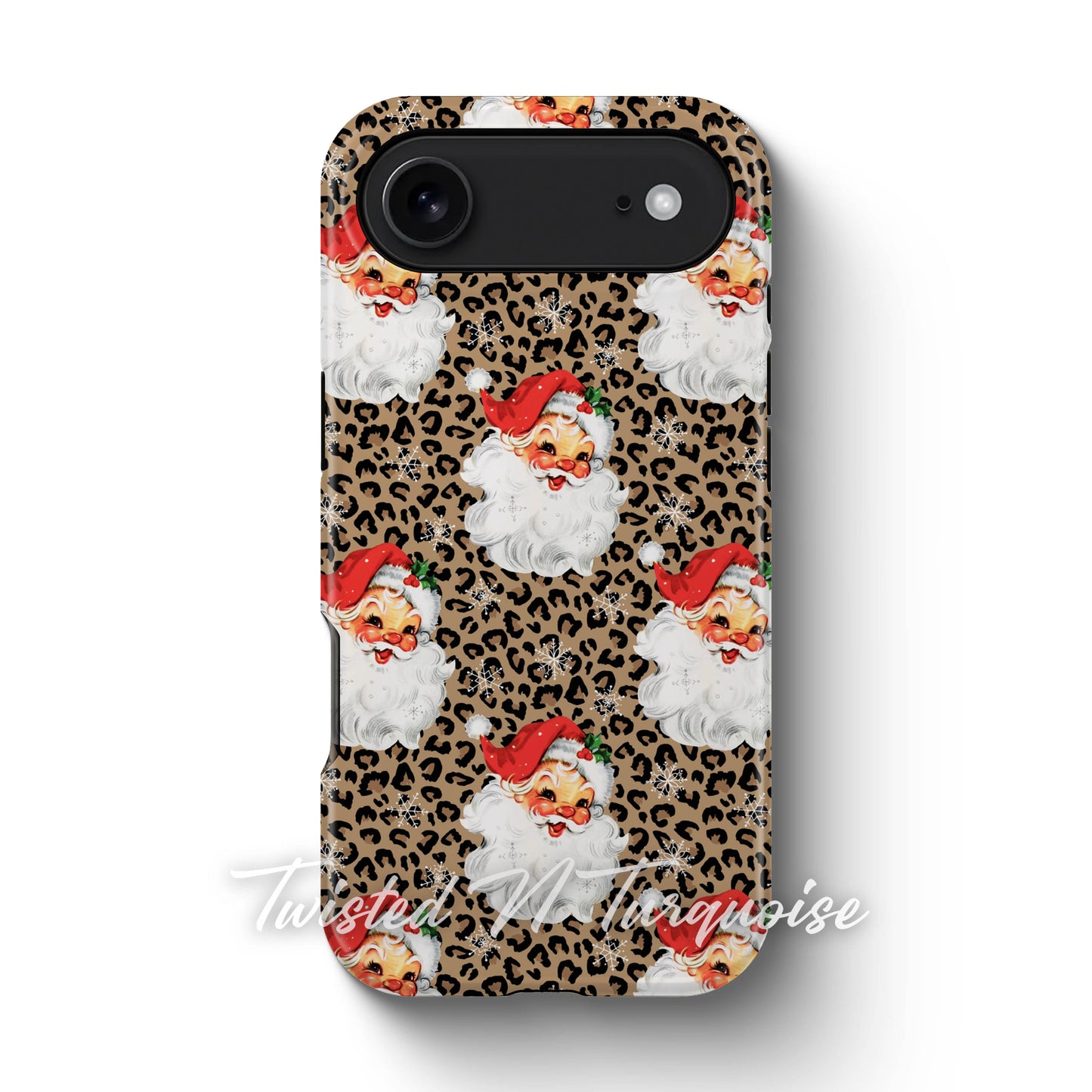 Cheetah Santa V2 Christmas Phone Case