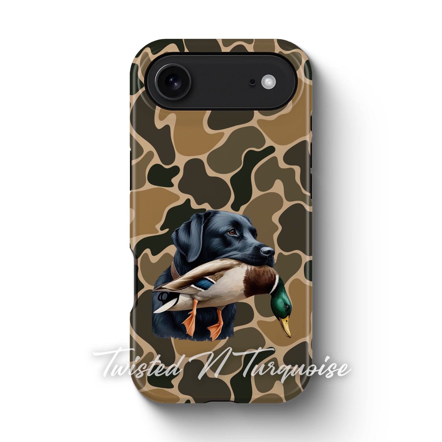 Black Lab Duck Camo Tough Phone Case