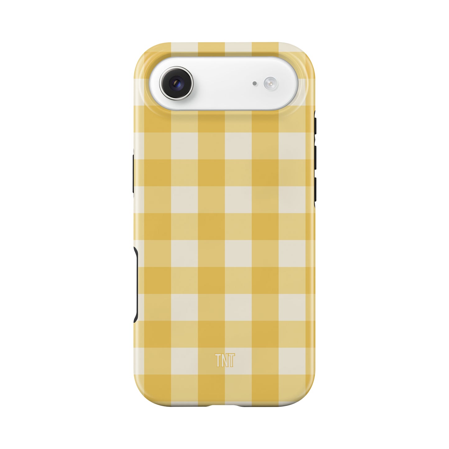 Butter Yellow Gingham Tough MagSafe Phone Case