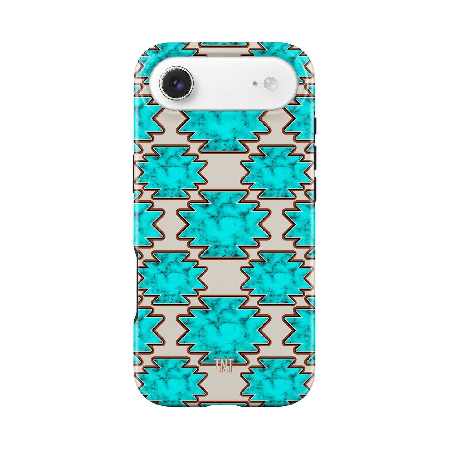Turquoise Marble Aztec Western Tough Magnetic Mobile Phone Case