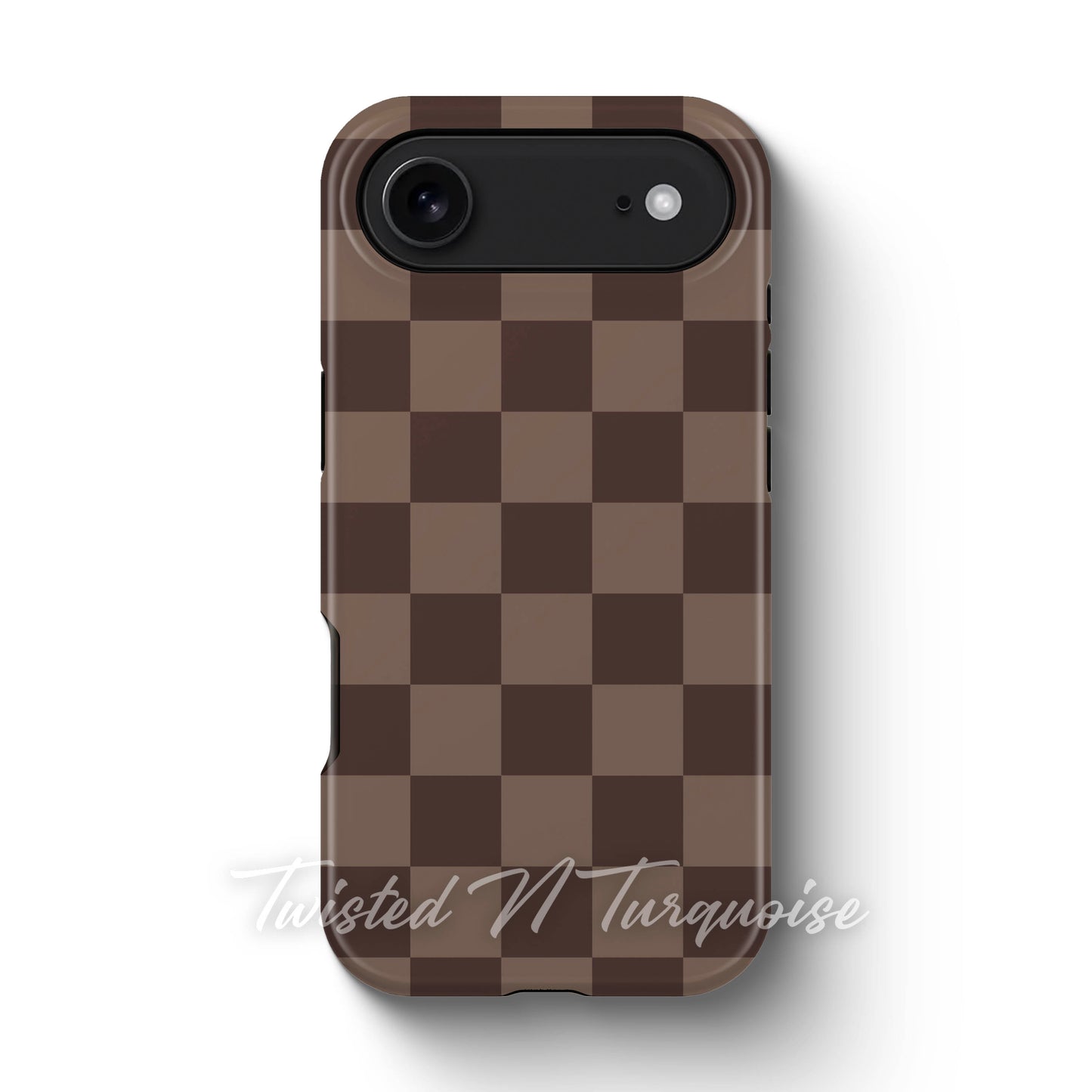 Fall Brown Checkered Tough Magnetic Mobile Phone Case