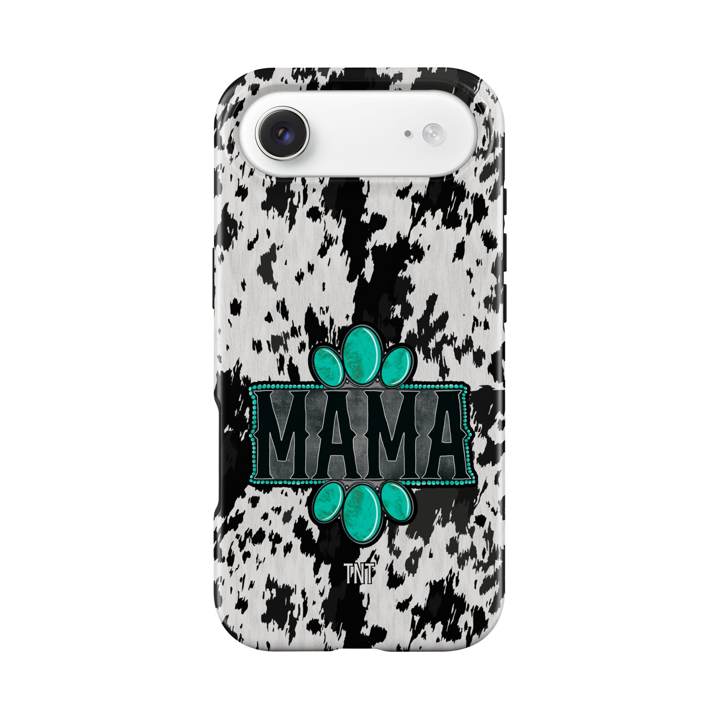 Mama Cowhide Western Turquoise Tough MagSafe Phone Case