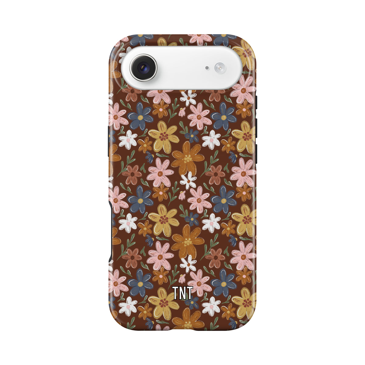 Brown Fall Florals Tough MagSafe Phone Case
