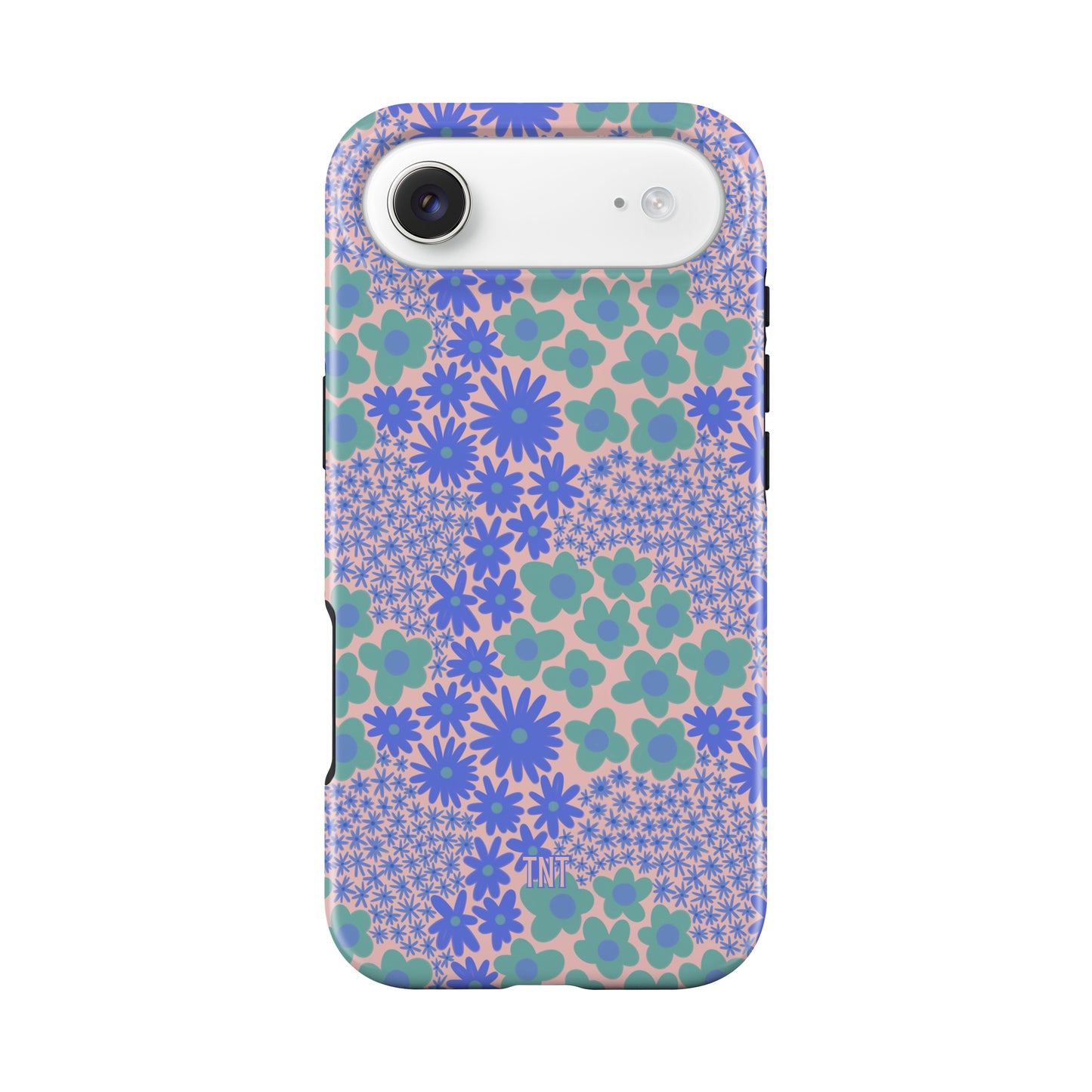 Blue Preppy Summer Florals Tough MagSafe Phone Case