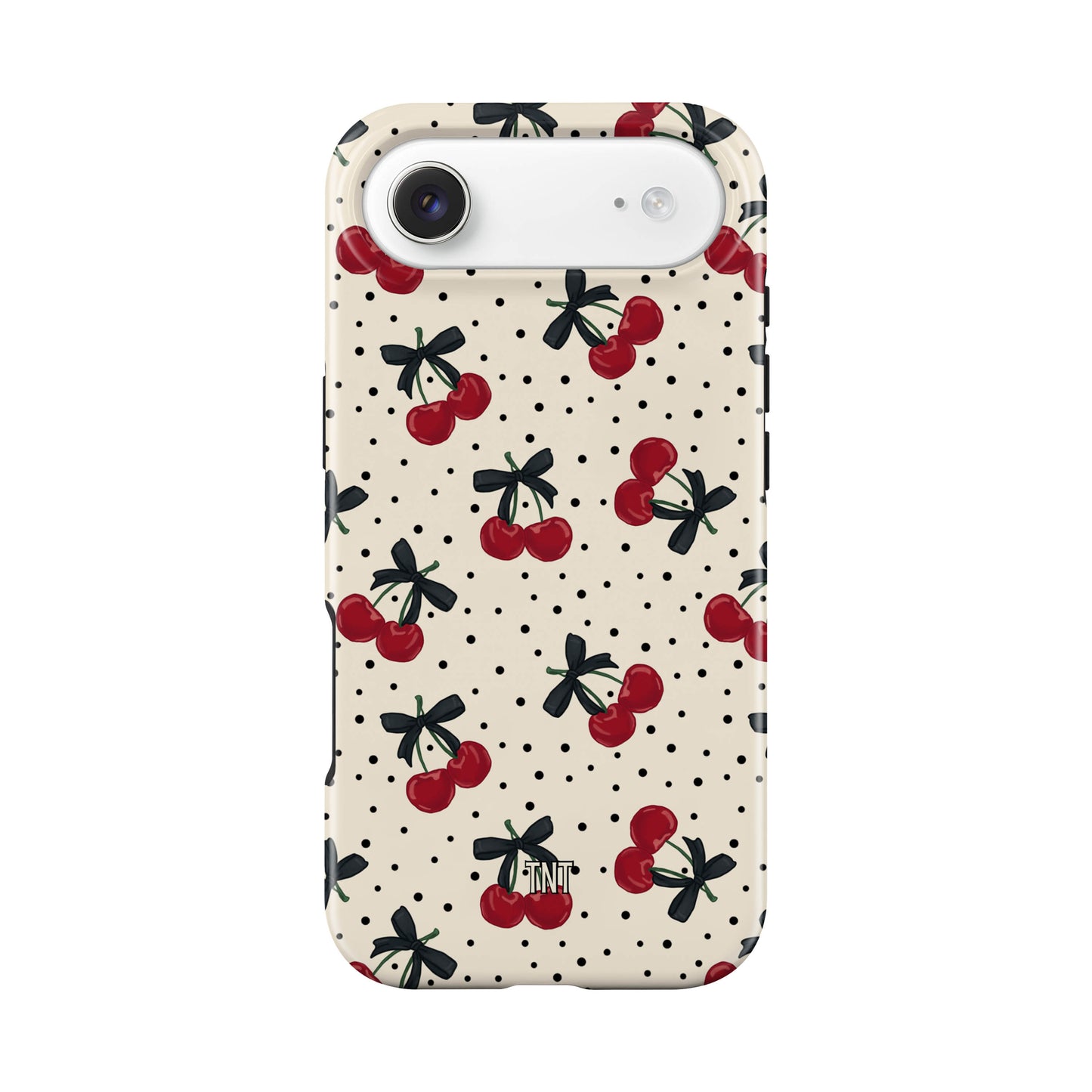 Polka Dot Cherries Girly Bows Tough Magnetic Phone Case