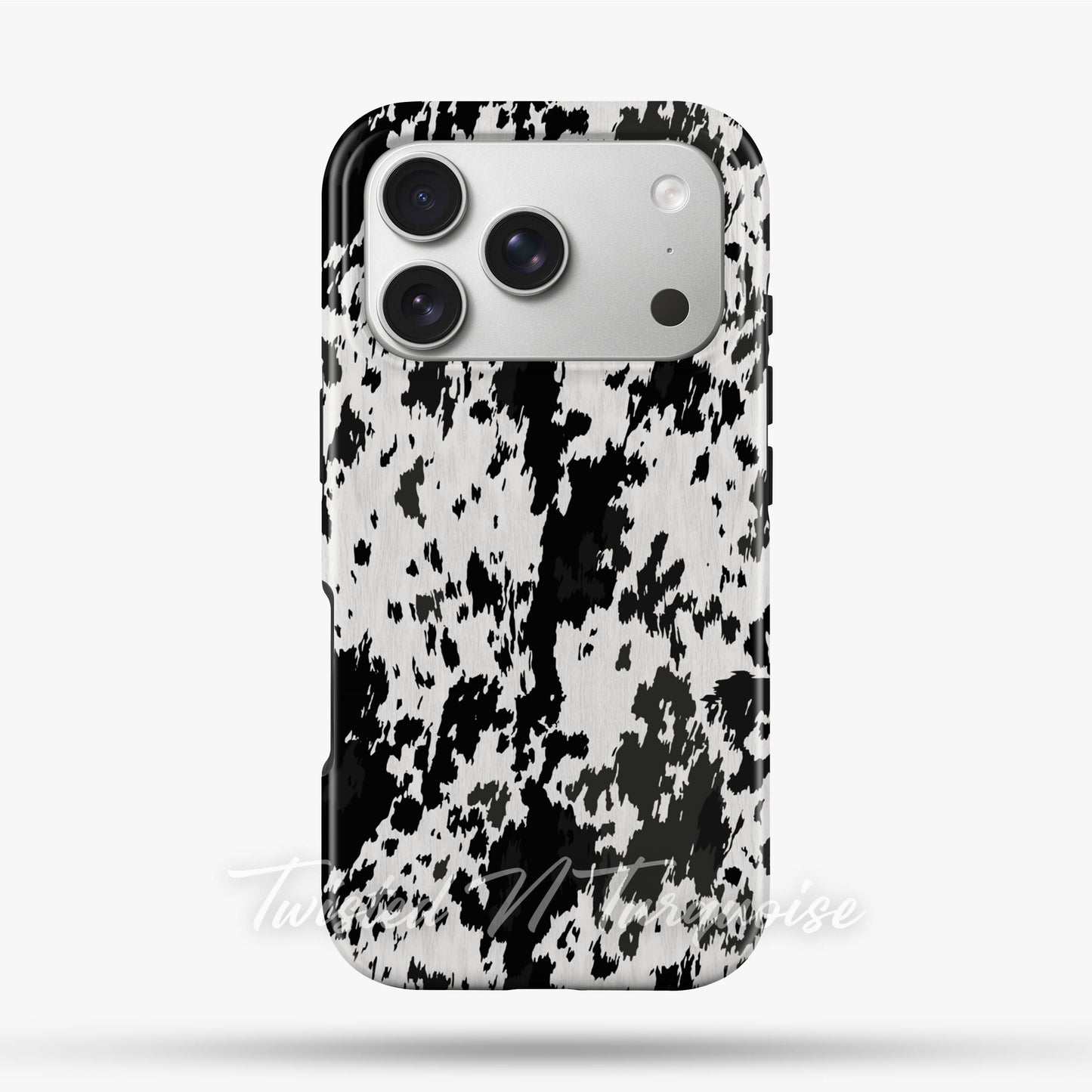 Western Cowhide Print Tough Magnetic Mobile Phone Case