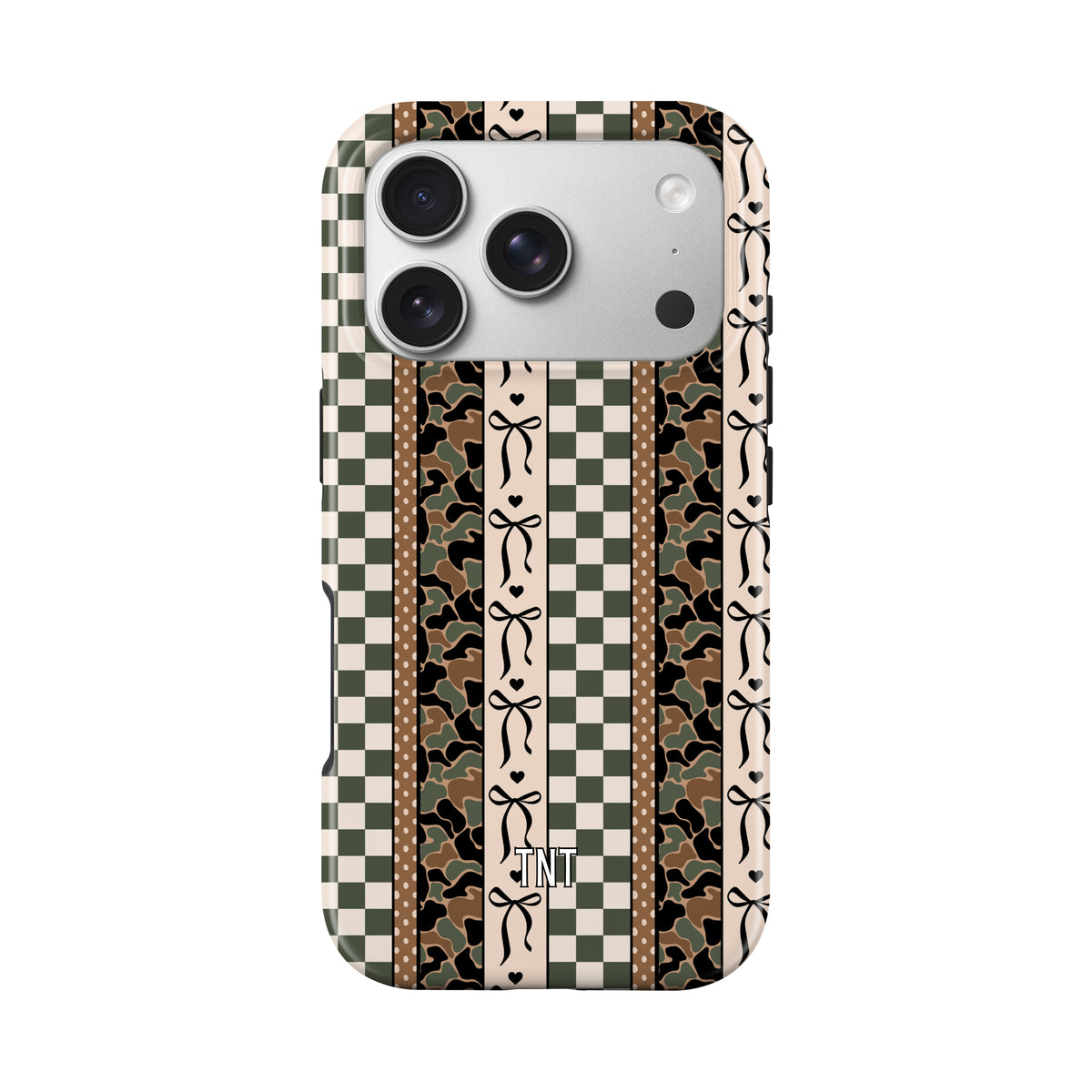 Camo Bow Stripes Trendy Tough MagSafe Phone Case