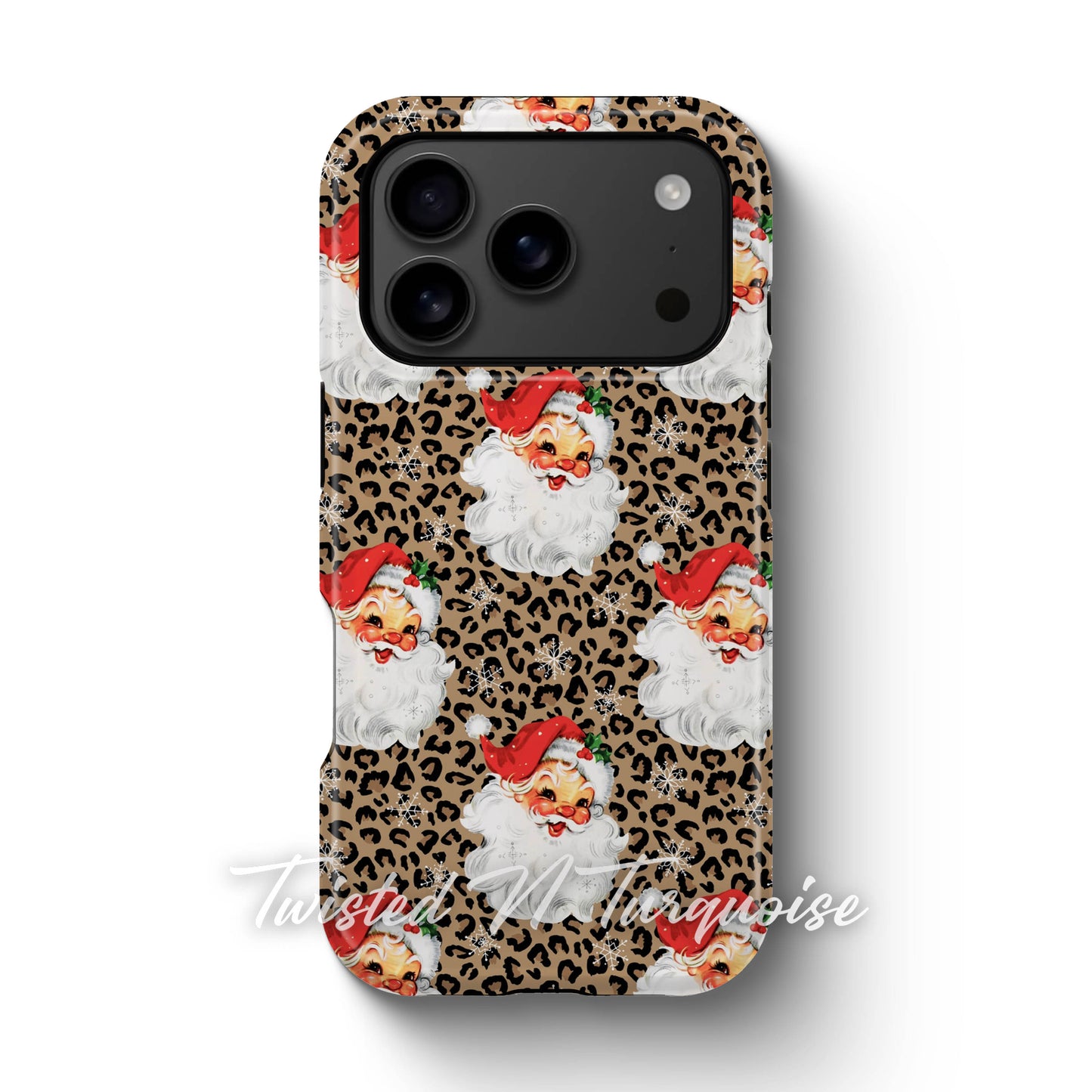 Cheetah Santa V2 Christmas Phone Case