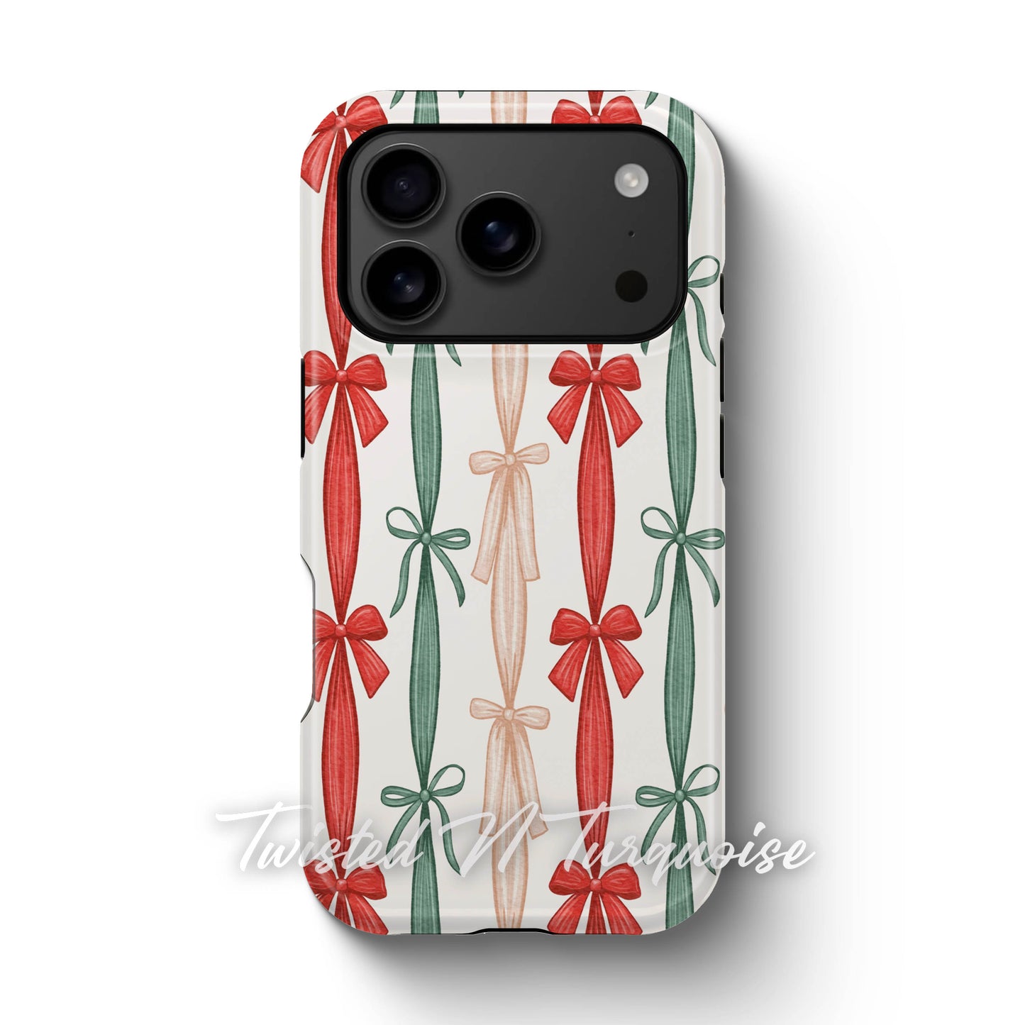 Colorful Striped Bows Tough Magsafe Phone Case