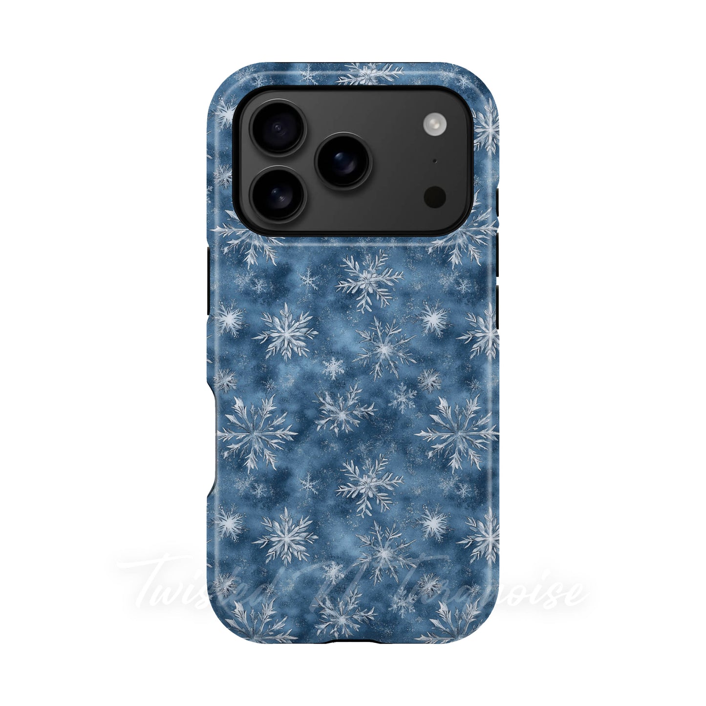 Blue Snowflakes Winter Tough Magnetic Phone Case