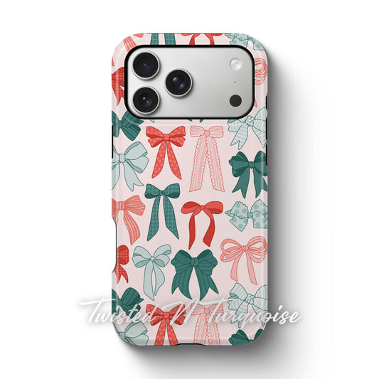 Christmas Bows Magnetic Phone Case