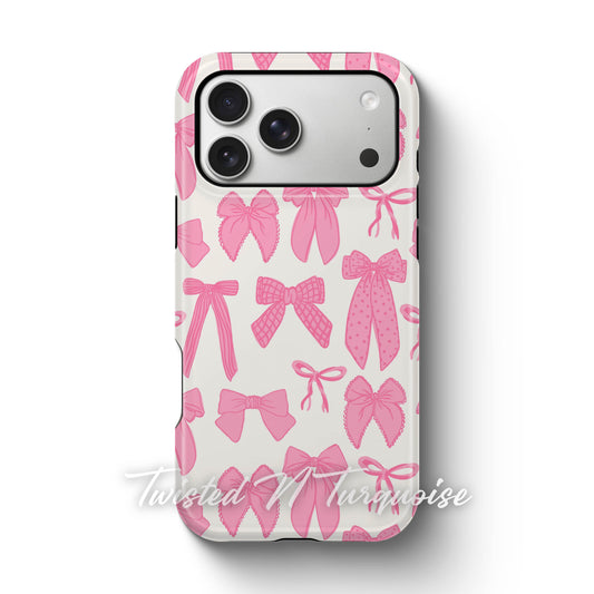 Pink Bows Tough Phone Case