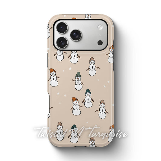 Cozy Snowman Tough Magnetic Phone Case