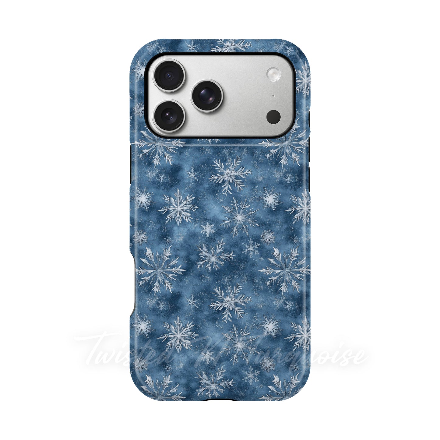 Blue Snowflakes Winter Tough Magnetic Phone Case