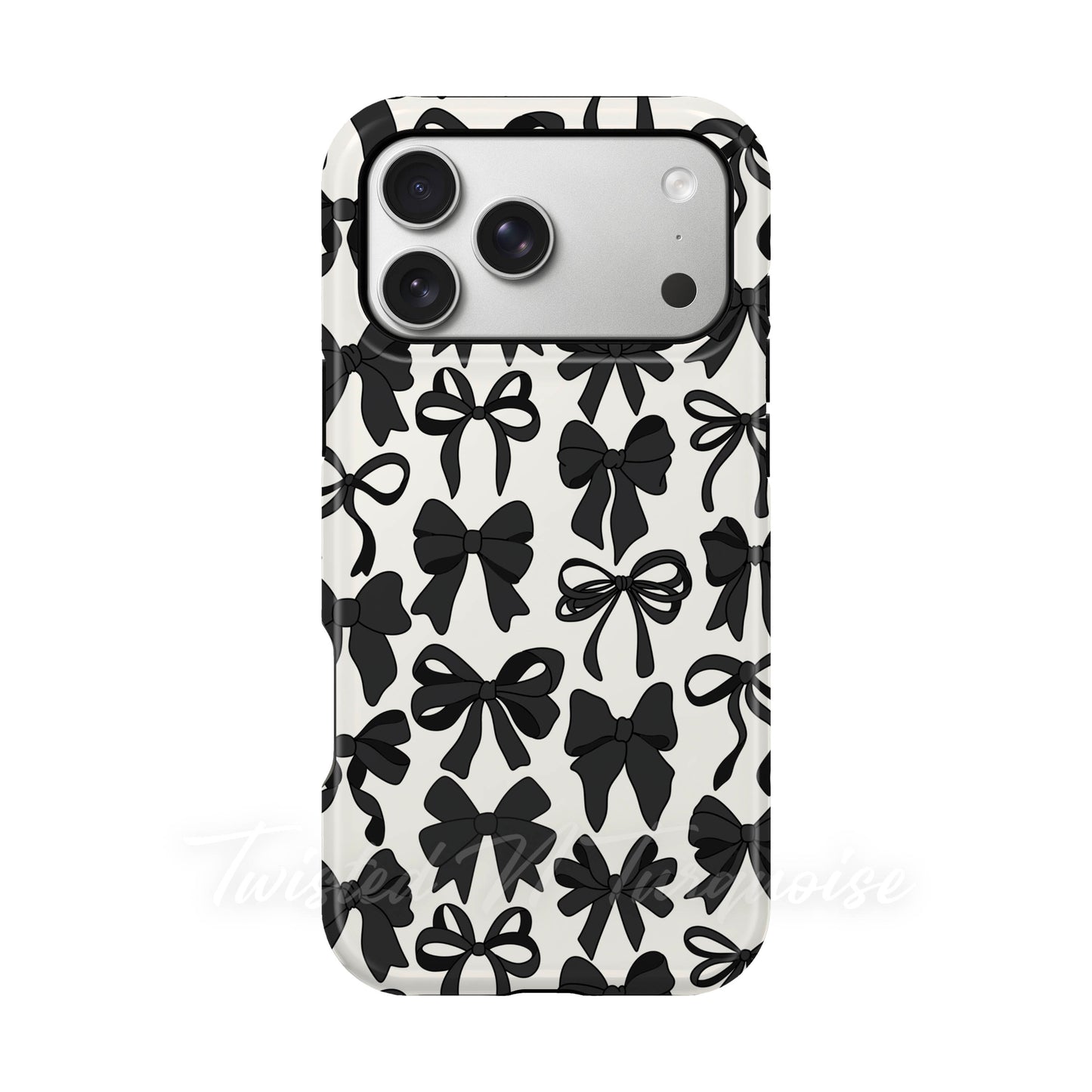 Black Bows Collage Style MagSafe Phone Case