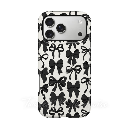 Black Bows Collage Style MagSafe Phone Case