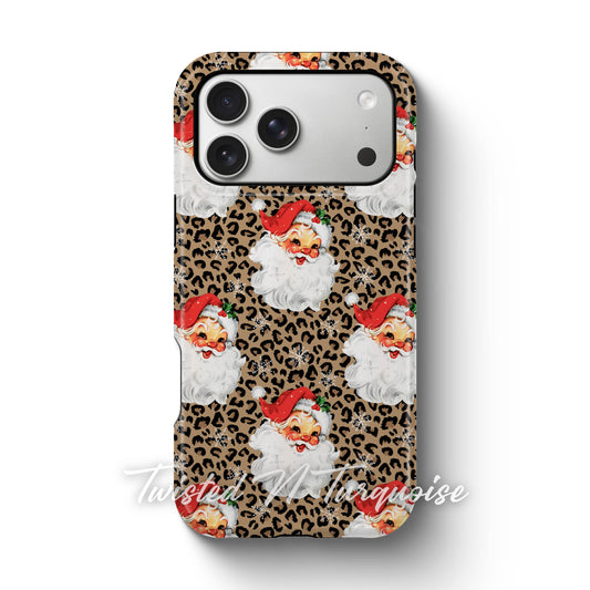 Cheetah Santa V2 Christmas Phone Case