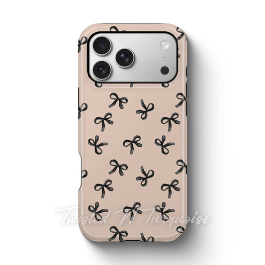Black Bows New Years Tough Magnetic Phone Case