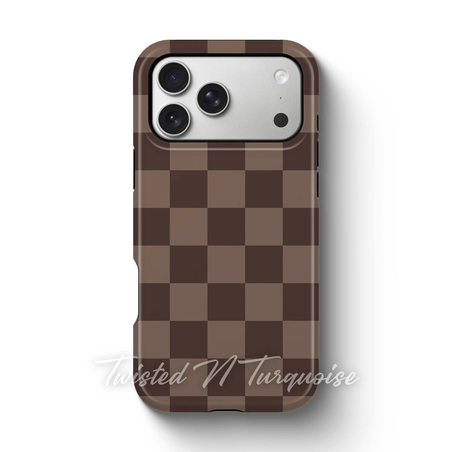 Fall Brown Checkered Tough Magnetic Mobile Phone Case