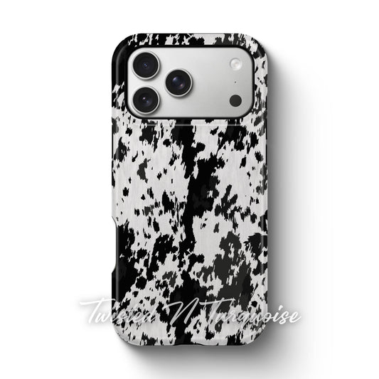 Western Cowhide Print Tough Magnetic Mobile Phone Case