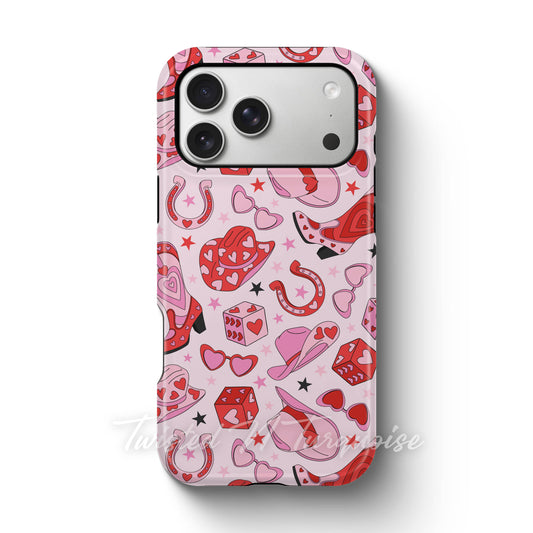 Valentine Cowgirl Western Tough Magnetic Phone Case