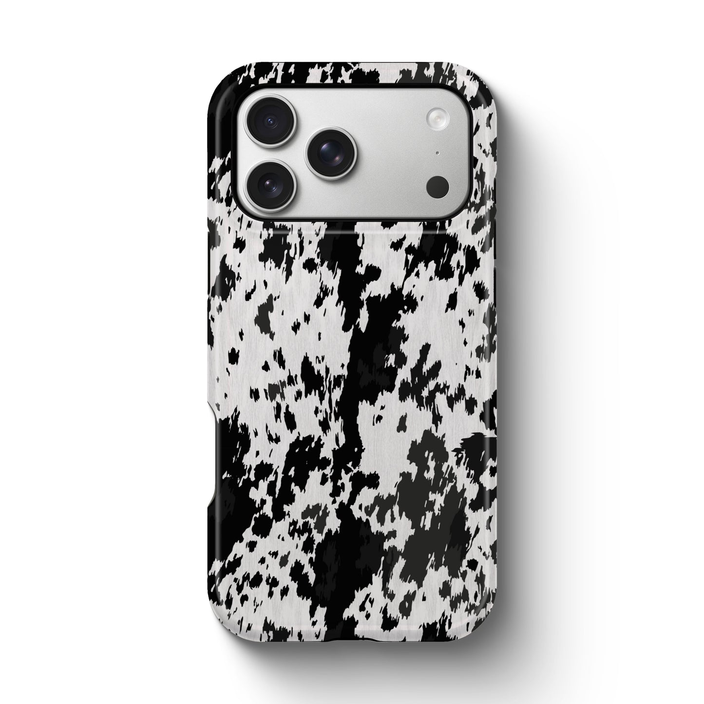 Western Cowhide Print Tough Magnetic Mobile Phone Case