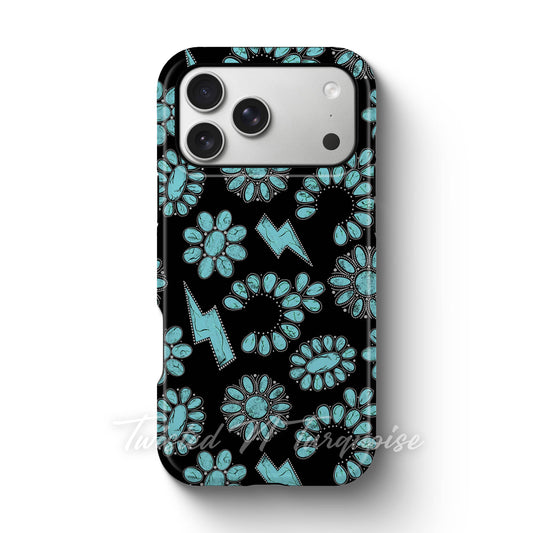 Turquoise Jewelry Western Tough Magnetic Phone Case