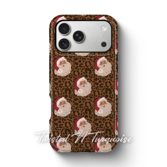 Cheetah Santa Magnetic Tough Phone Case