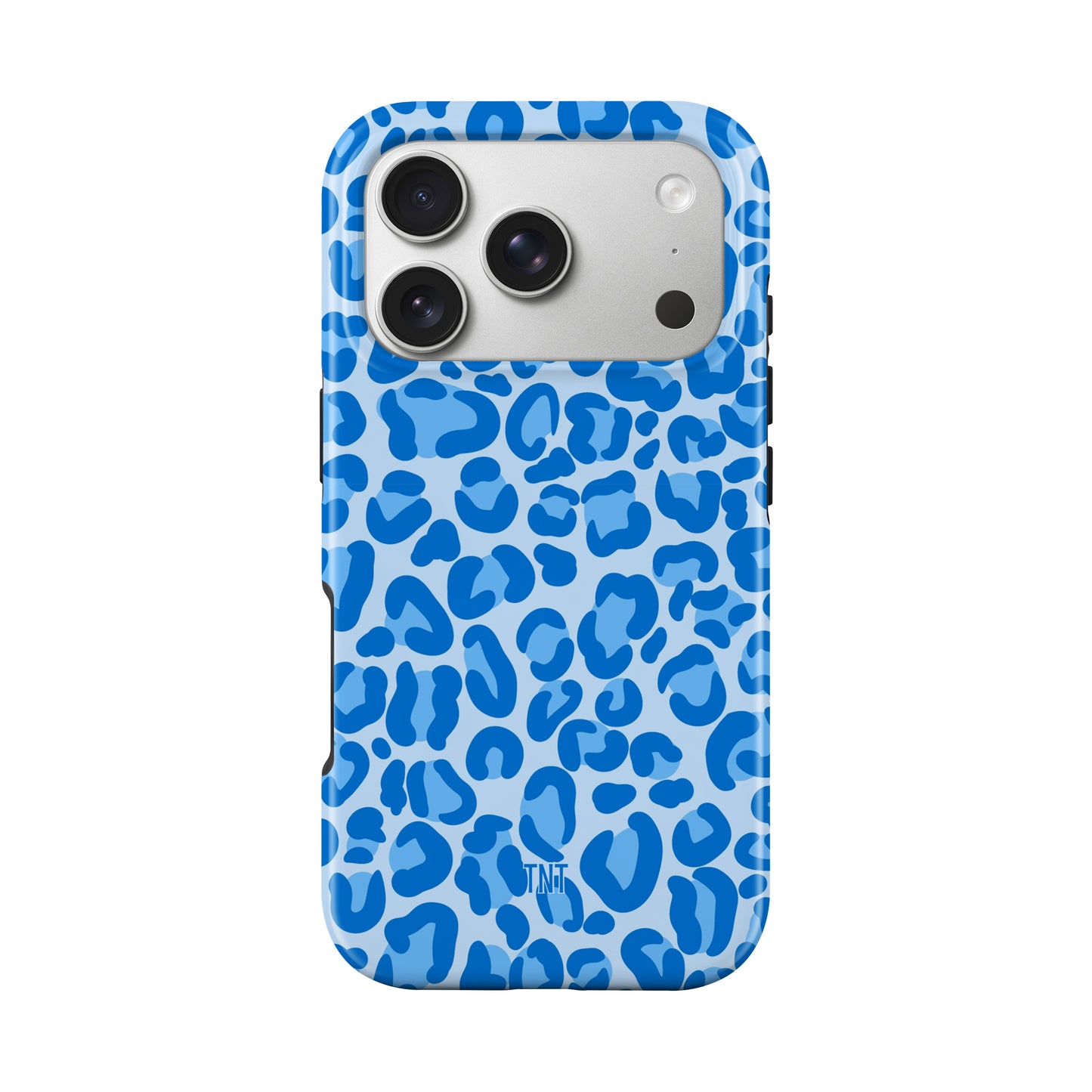 Blue Cheetah Print Tough MagSafe Phone Case