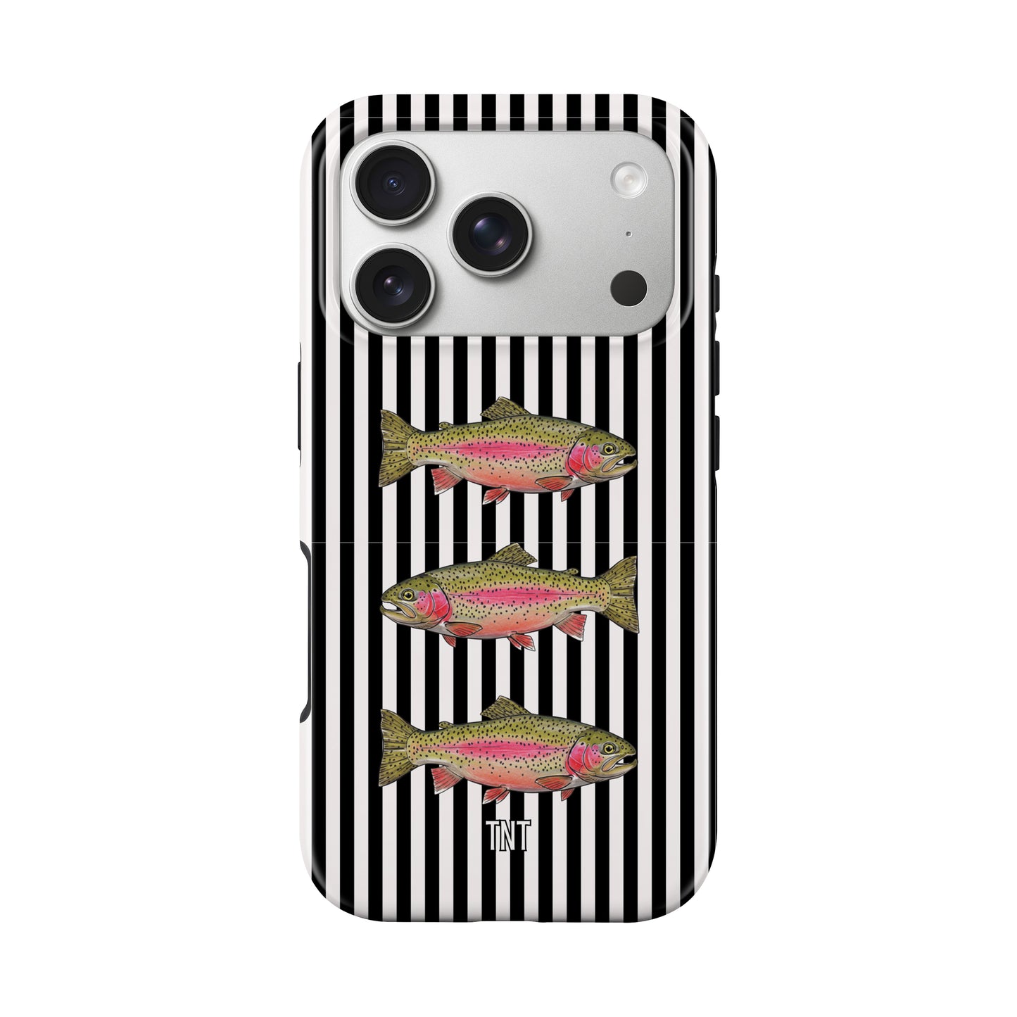 Black Striped Rainbow Trout Tough MagSafe Phone Case